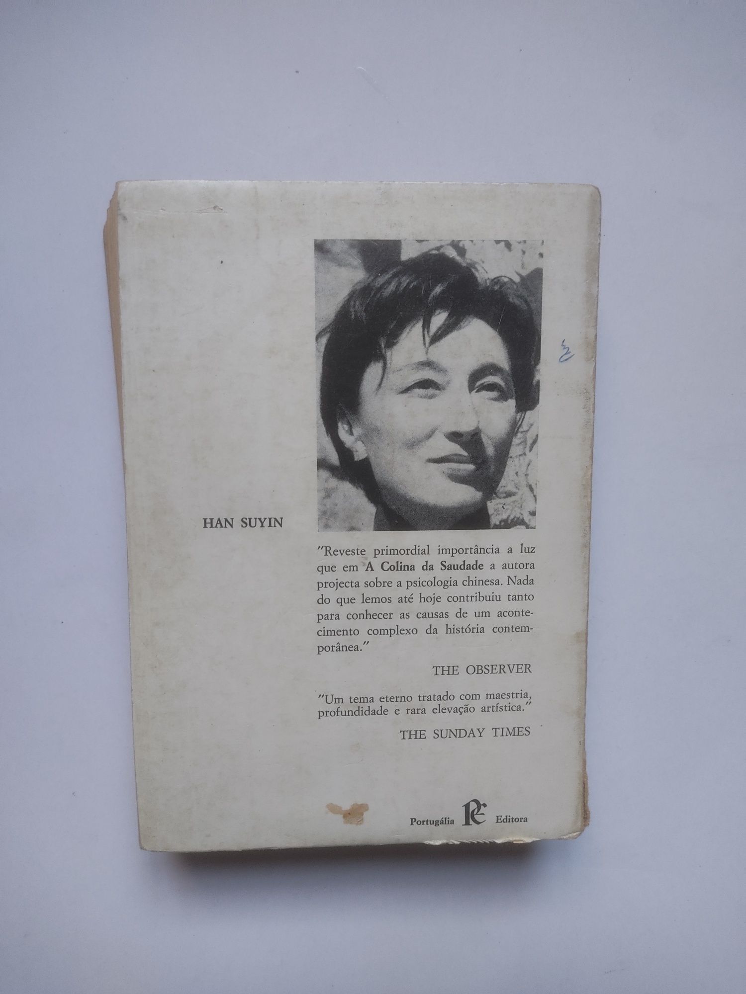 Livro " "A Colina da Saudade" de Han Suyin