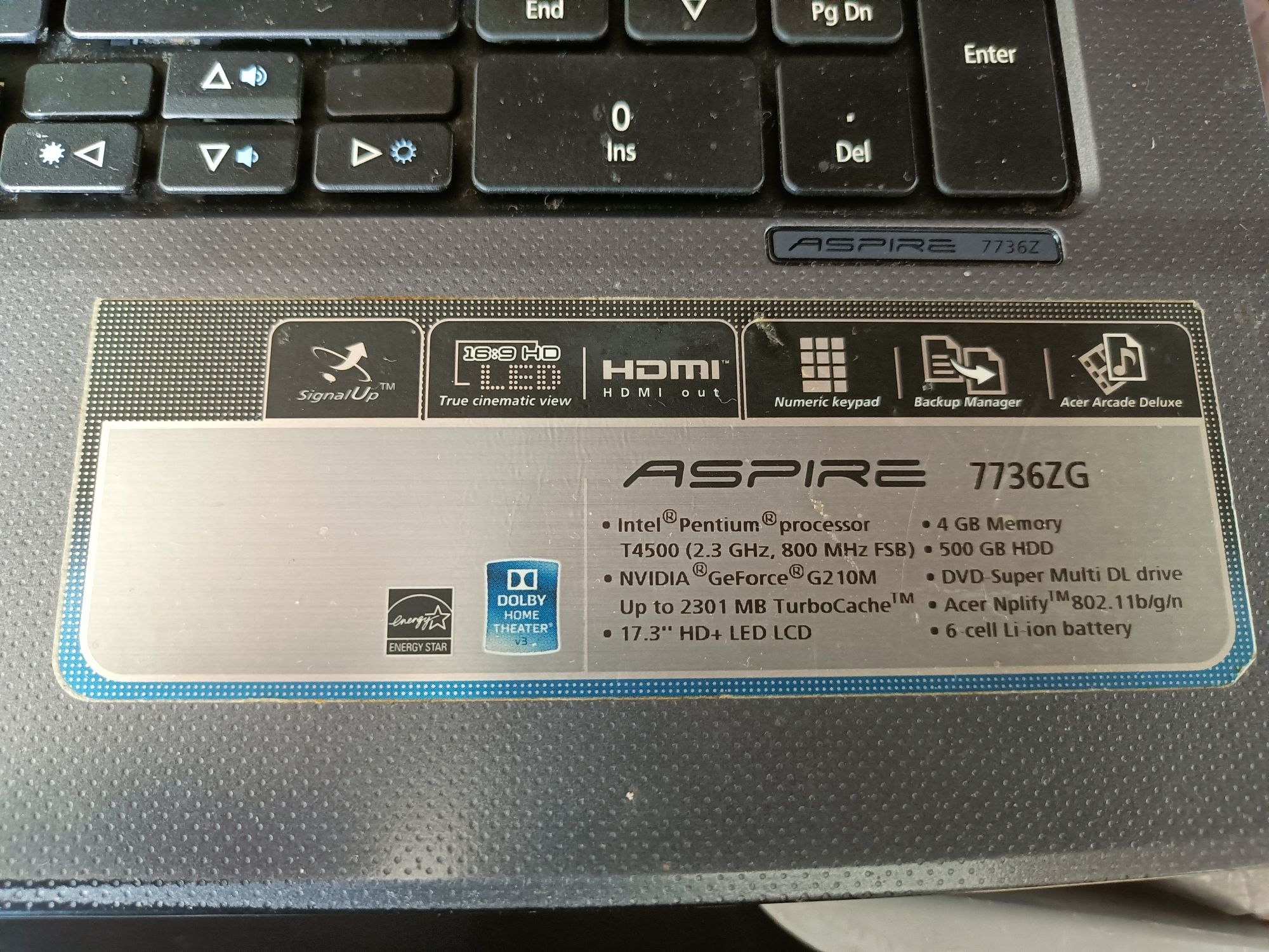 ACER Aspire 7736ZG