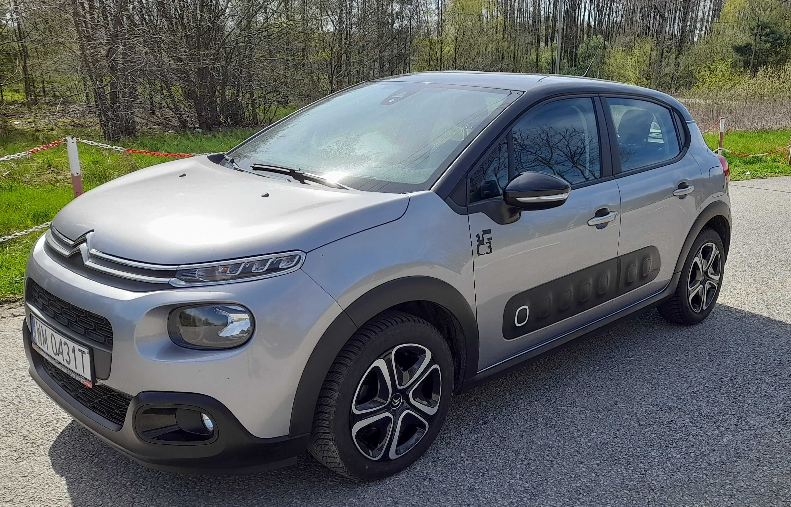 Sprzedam Citroena c3 z 2019r 1.2 benzyna 82 KM.