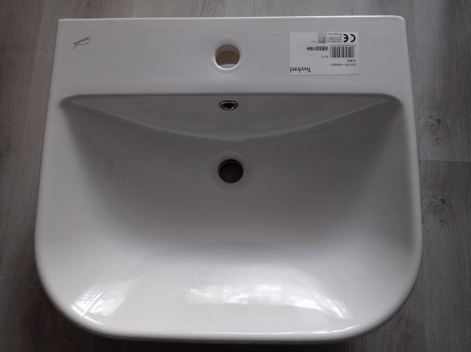 Sprzedam Umywalkę ceramiczną 55×48 cm – nowa, Twyford / Keramag