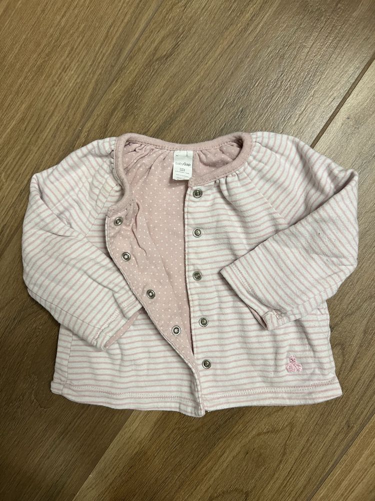 Bluza Baby GAP 62 68 dwustronna różowa napy śliczna