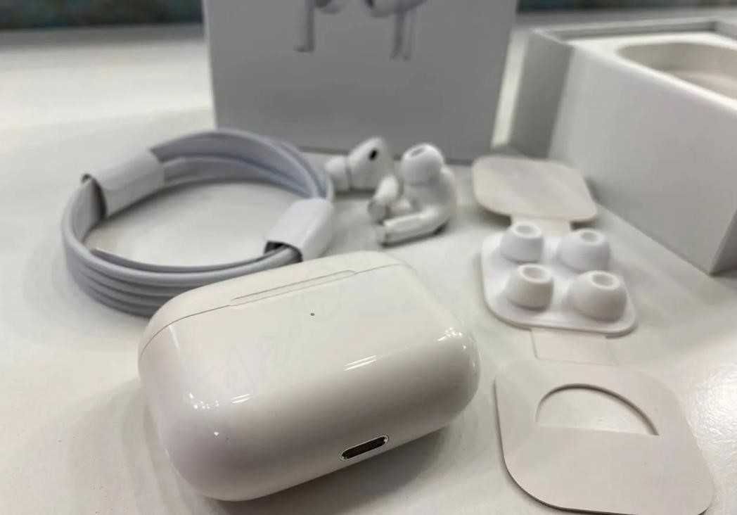 airpods Pro без шумки 1в1 Lux Навушники Бездротові +чохол