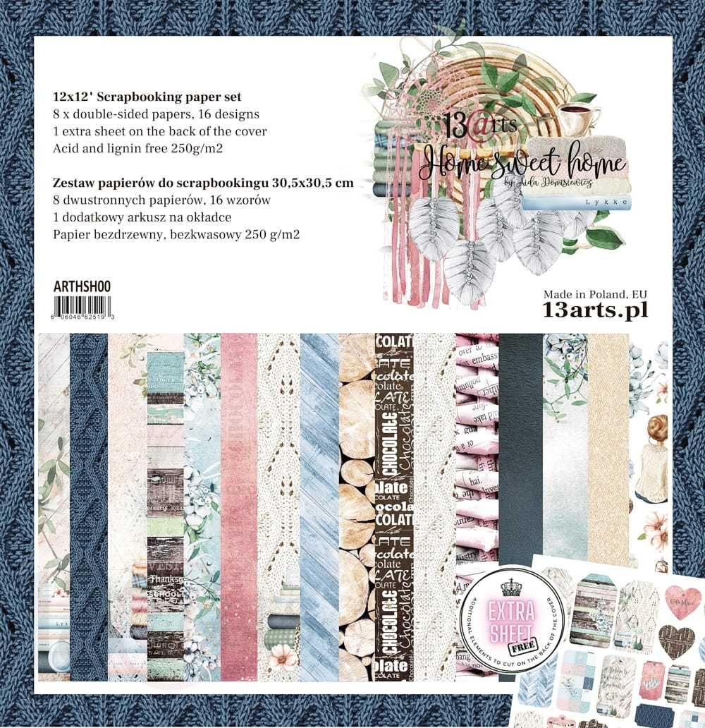 13arts Home sweet home scrapbooking zestaw