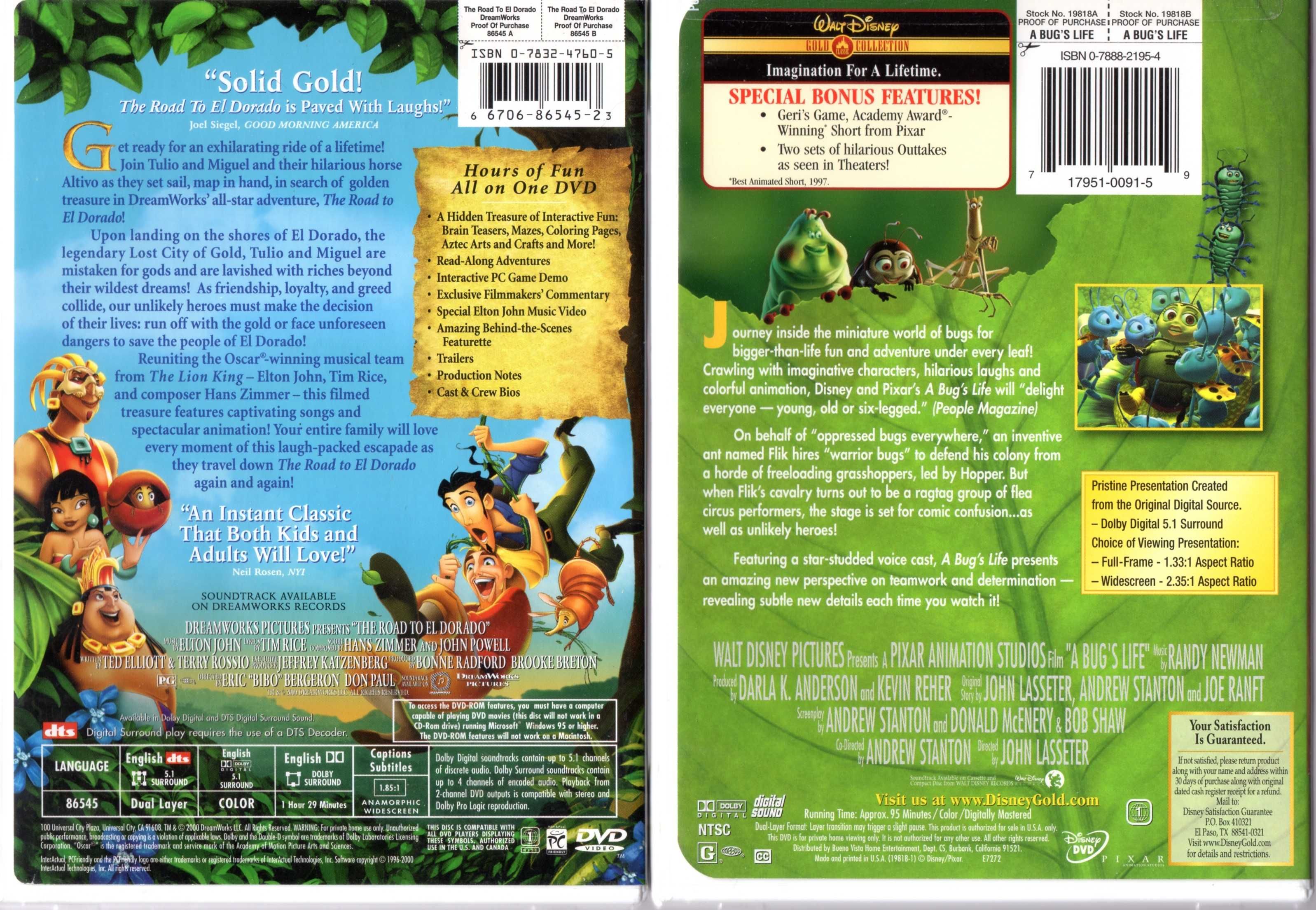 Американские оригинальные DVD диски с мультфильмами регион 1