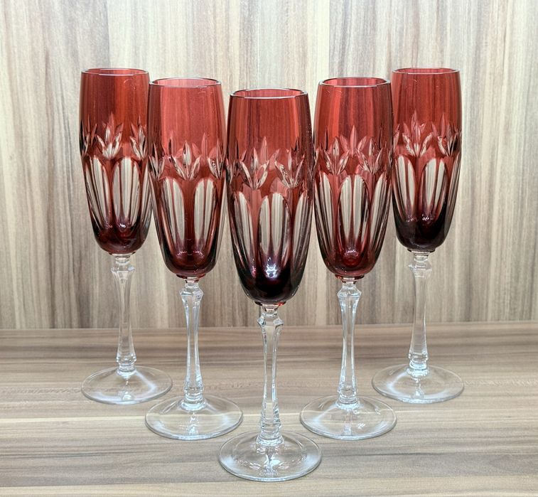 Хрустальные фужеры для шампанского WMF Cristal Cabinet GDR Германия