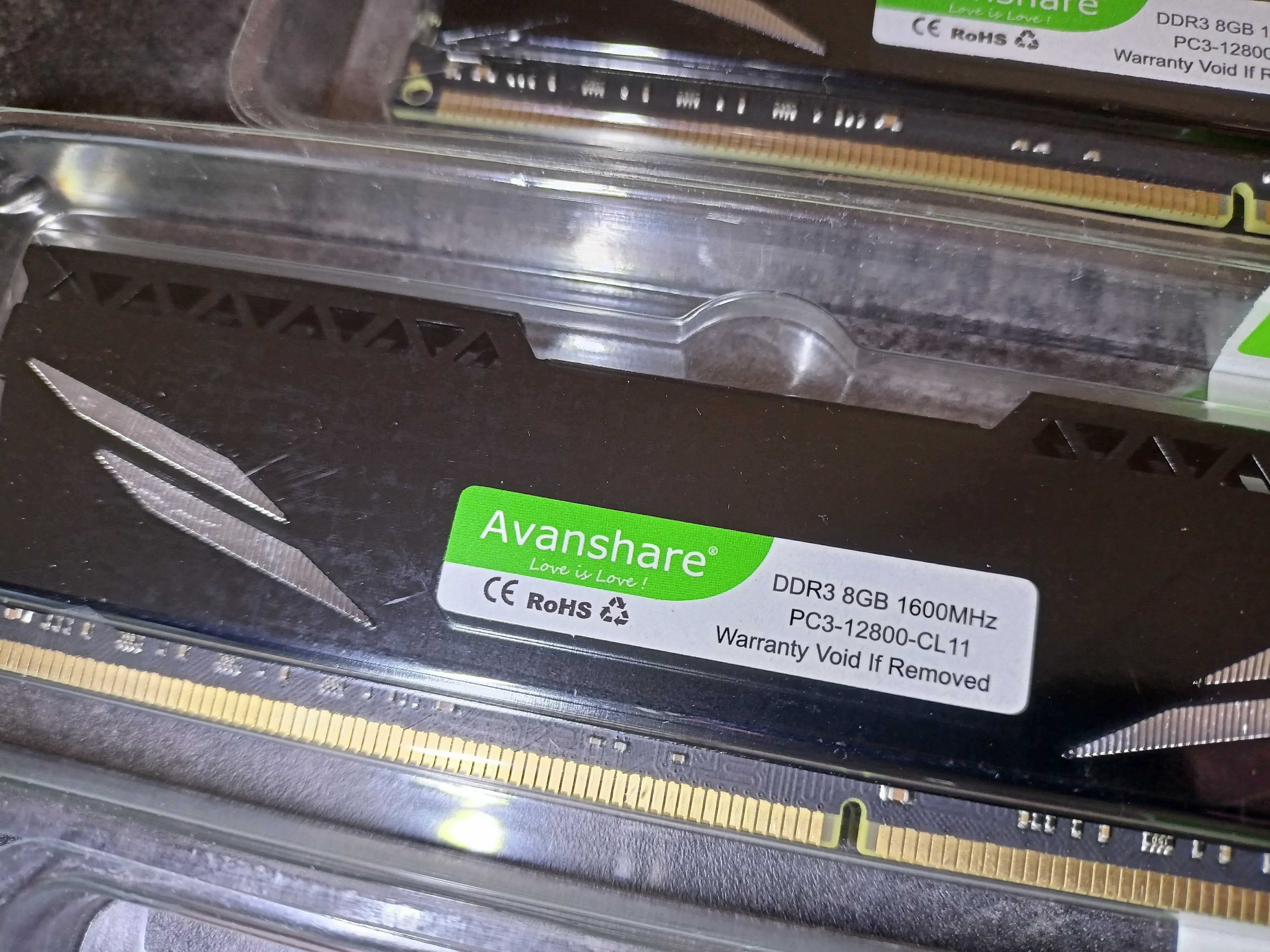 Оперативна память DDR3 16 GB (8+8)  1600 MhZ (8Gb планки) НОВА!