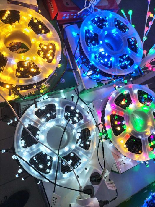 Lampki choinkowe typu sople 500led z flash 25m ozdoby okazja