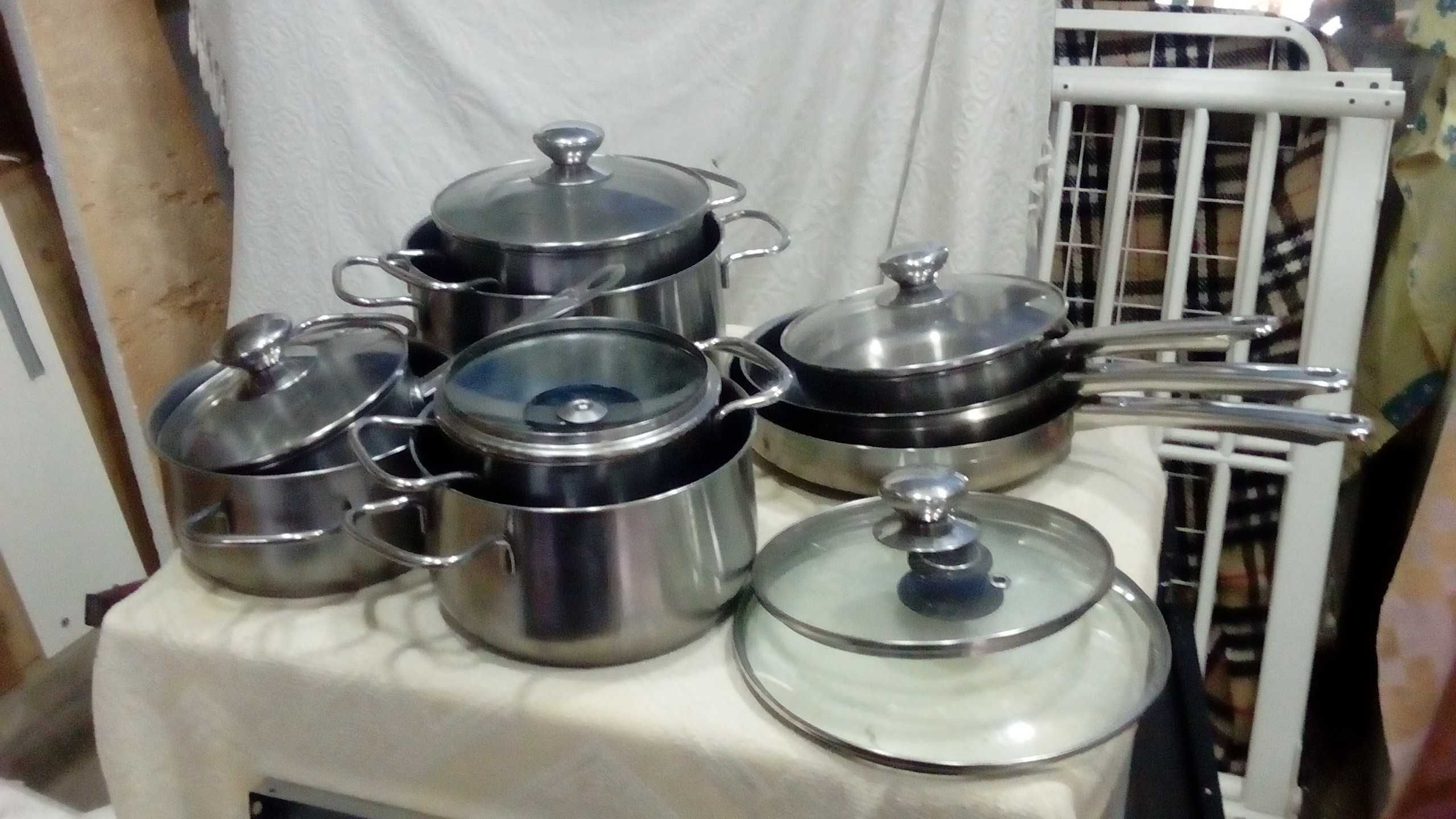 Trem cozinha inox para todo o tipo de fogões, incluindo indução (tudo)