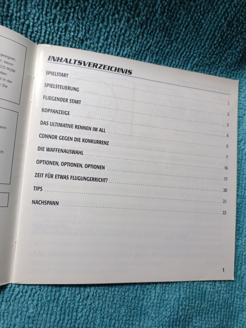 Ps1 Starwinder The Ultimate space race psx psone Książeczka Manual