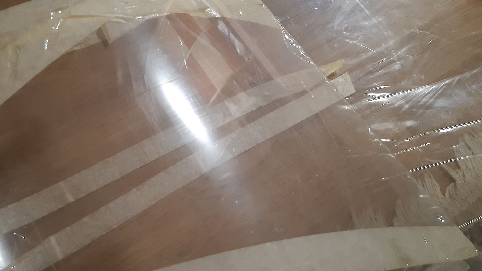 Пластик лист 128 см на 80 см прозрачный 1 мм