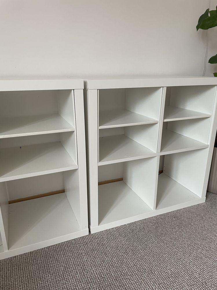 Kallax regały ikea 2x2 i wkłady 2 szt