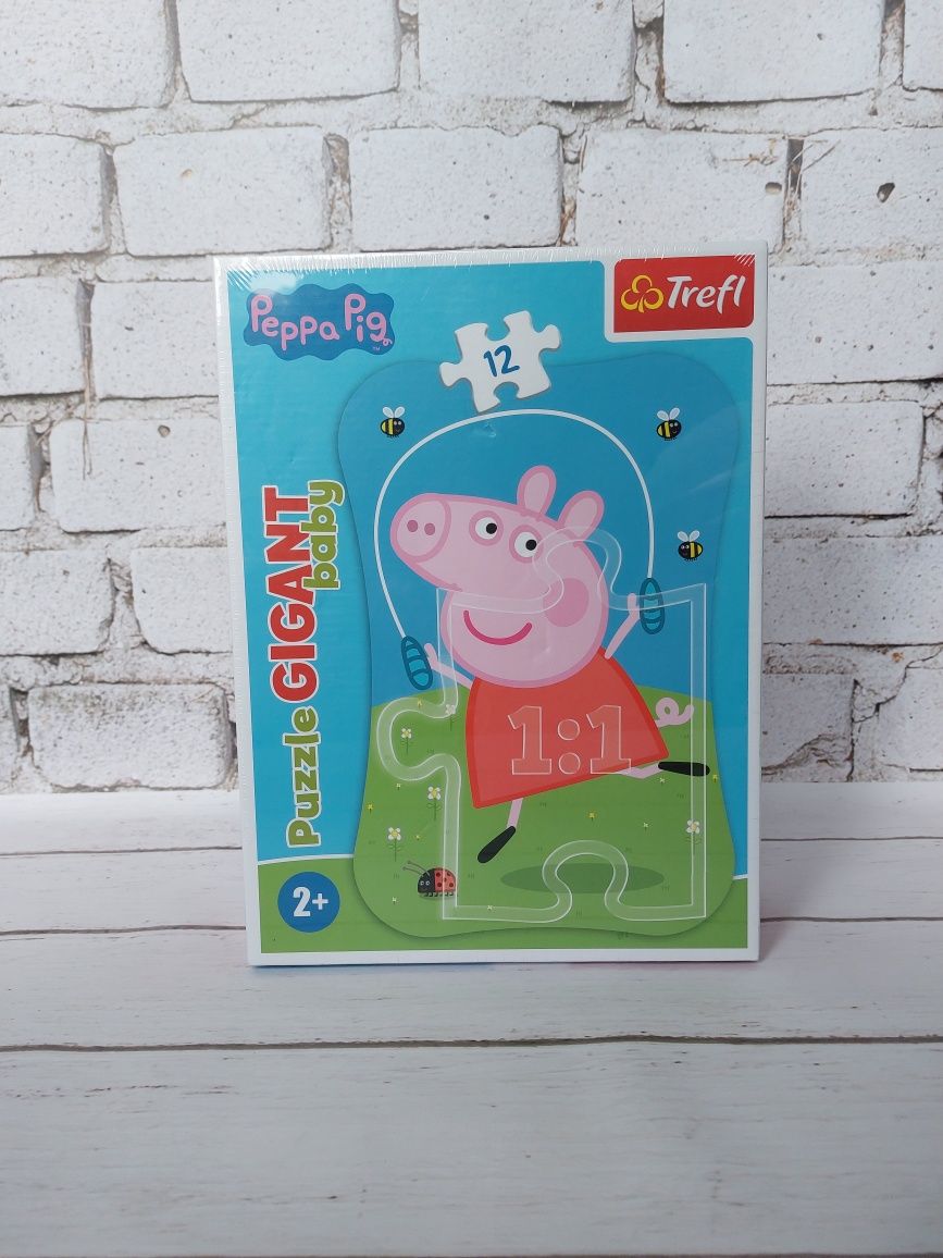 Puzzle gigant Świnka Peppa 12 el TREFL 2+ nowe prezent