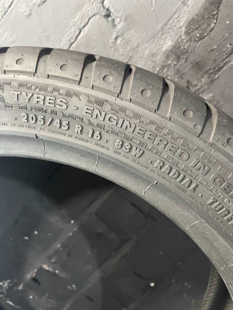 2шт 205/45 R16 Continental SportContact 2