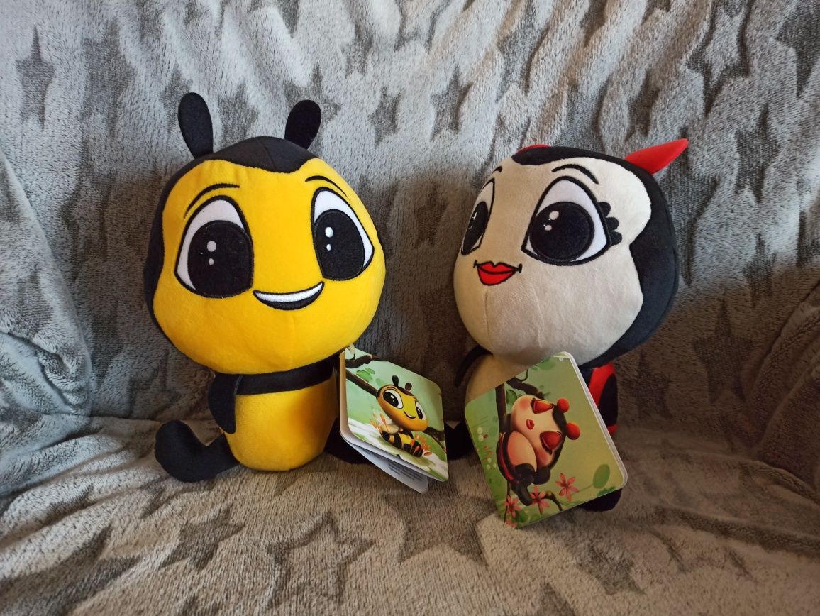 2 maskotki nowe Biedronka Pszczółka