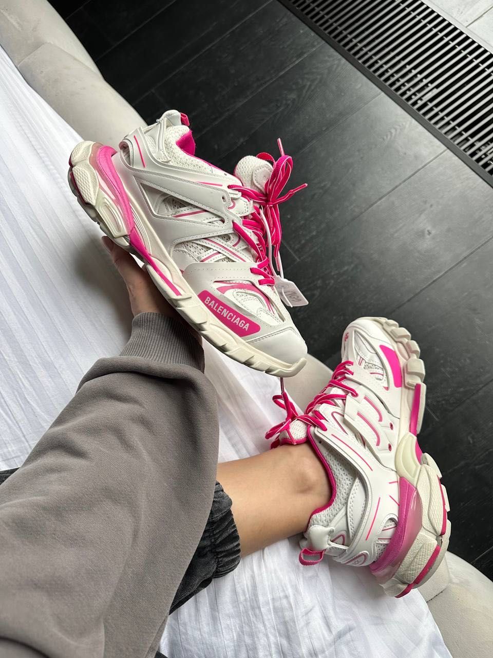 Balenciaga Track White/Pink Buty damskie trampki 36-40