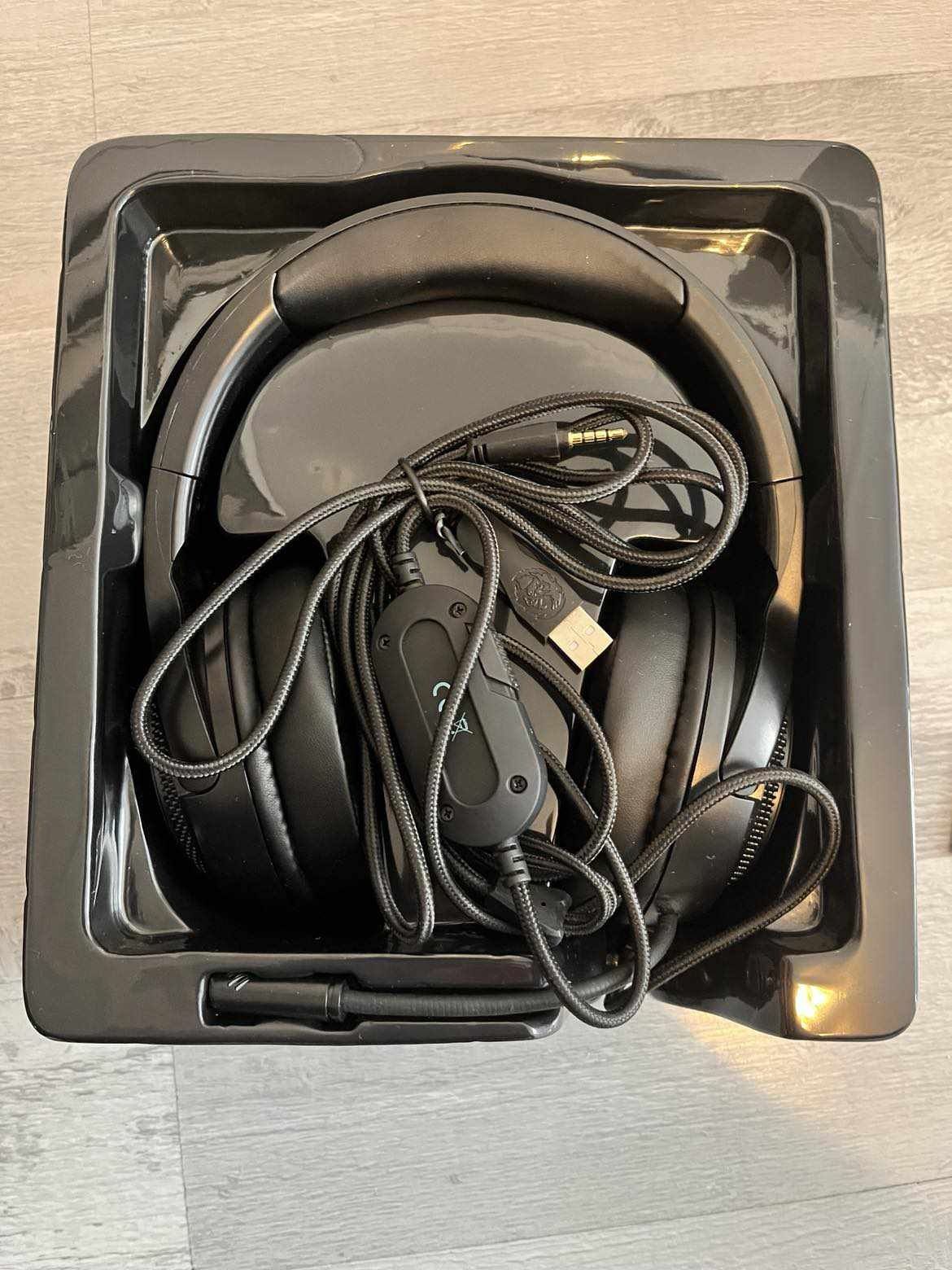 Słuchawki  Silvercrest RGB komputerowe