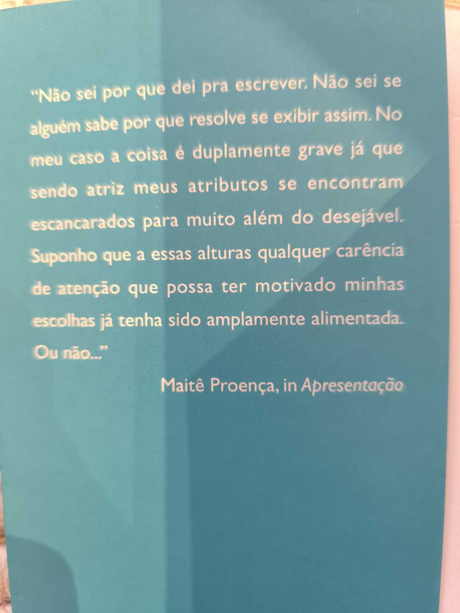 Livro "Entre Ossos e a Escrita" de Maitê Proença