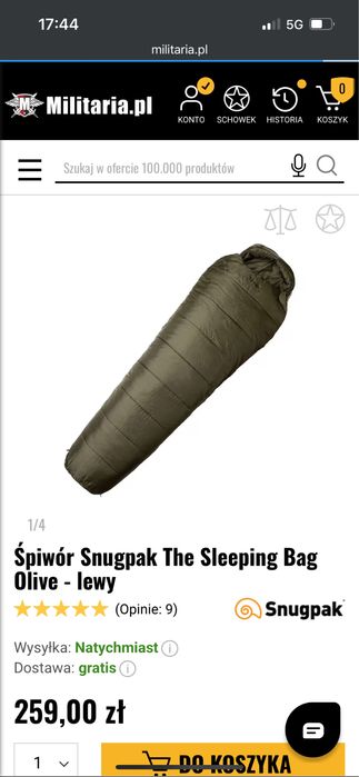 Śpiwór Snugpak the sleeping bag