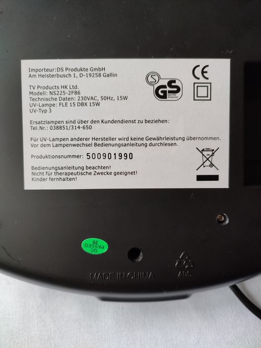 Lampa UV 15W do hybrydy