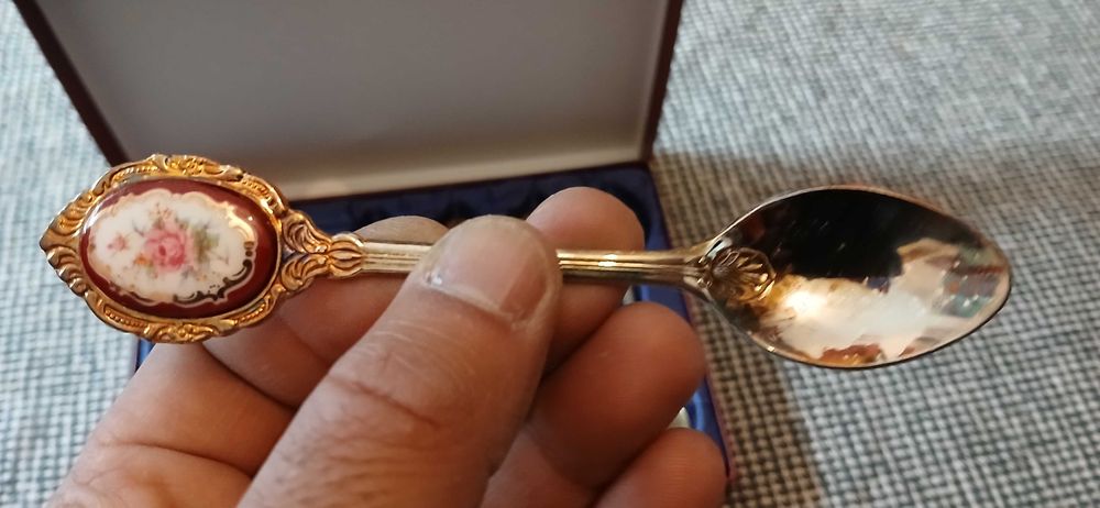 Caixa colheres com decoração