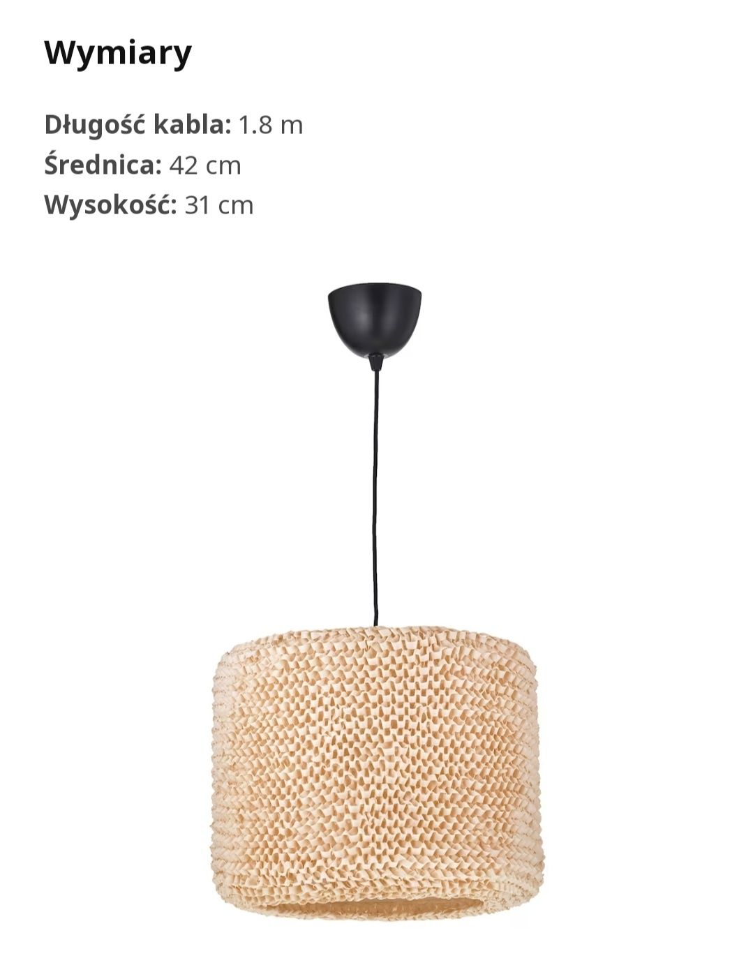 Lampa sufitowa IKEA Lergryn