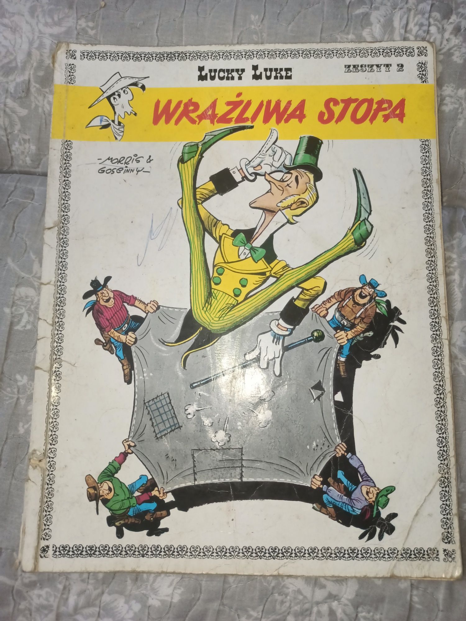 Wrażliwa stopa Lucky Luke komiks z 1968