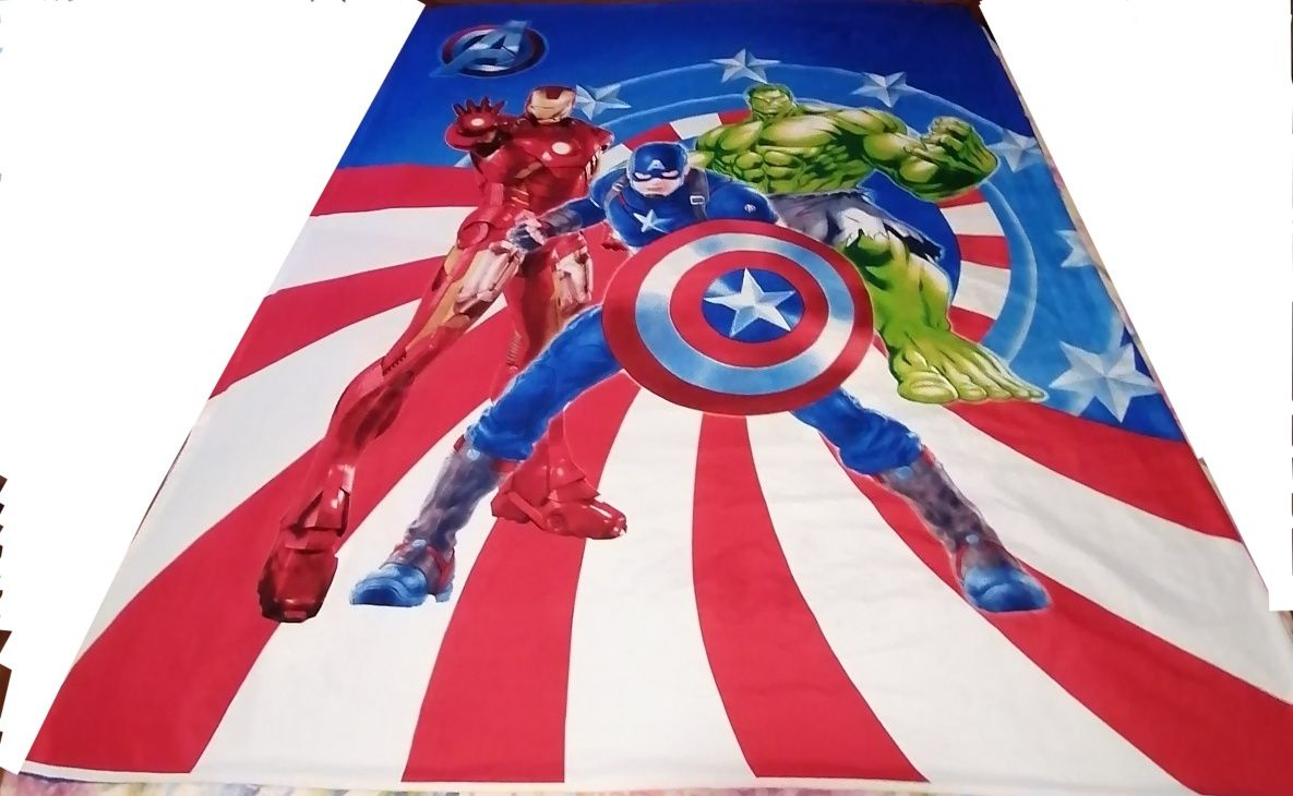 Capa de edredão do herói da Marvel Capitão América