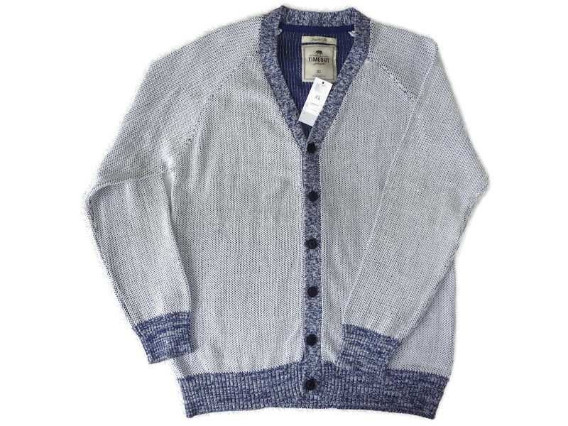 Sweter rozpinany melanż Tmeout XL