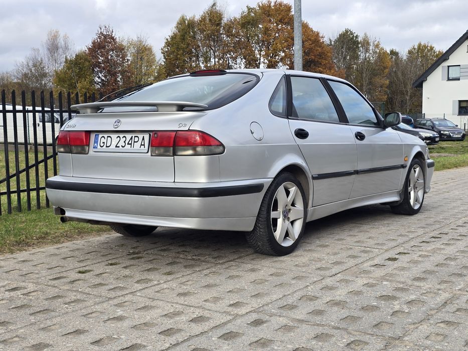 Saab 9-3 2.0 turbo 205km, manual, LPG, wersja aero, skóry, sprawny.