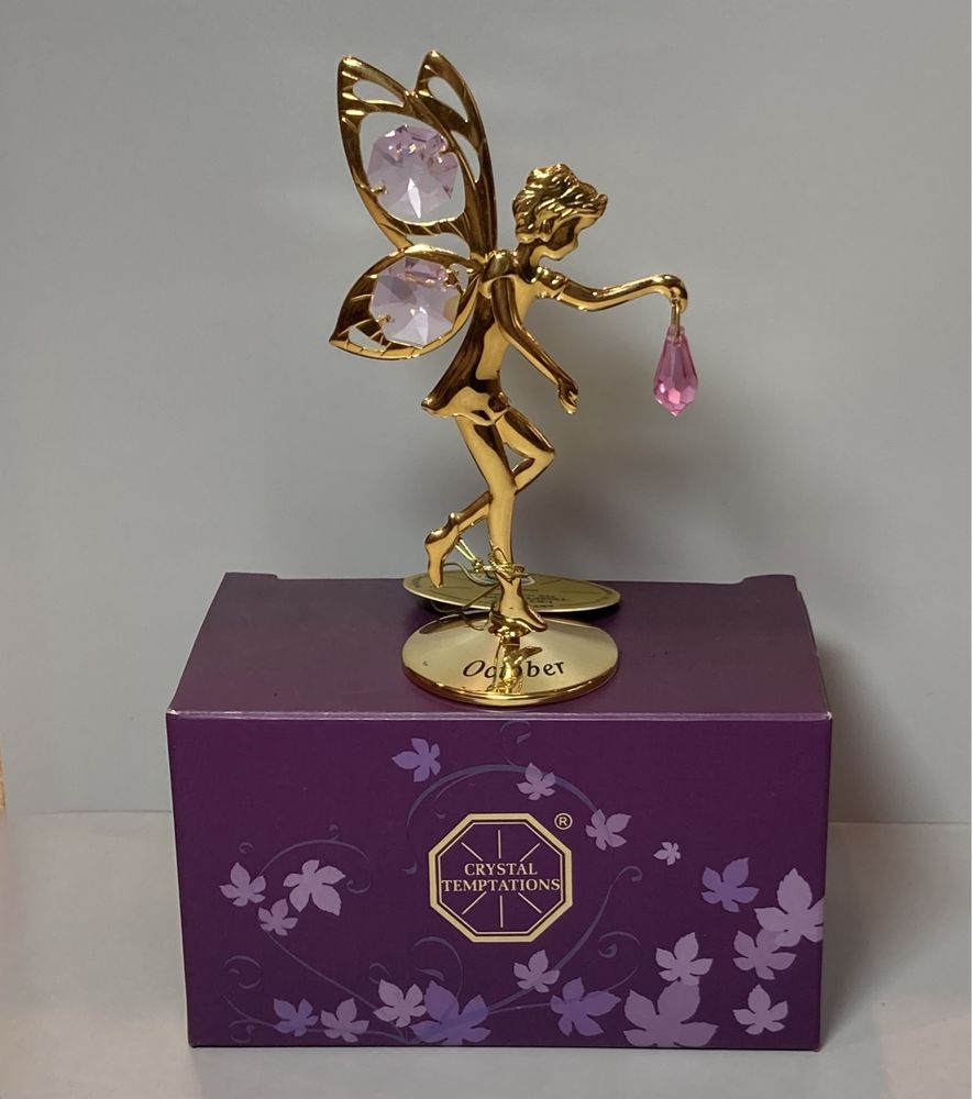 Фігурка Фея Swarovski October позолота жовтень Сваровскі