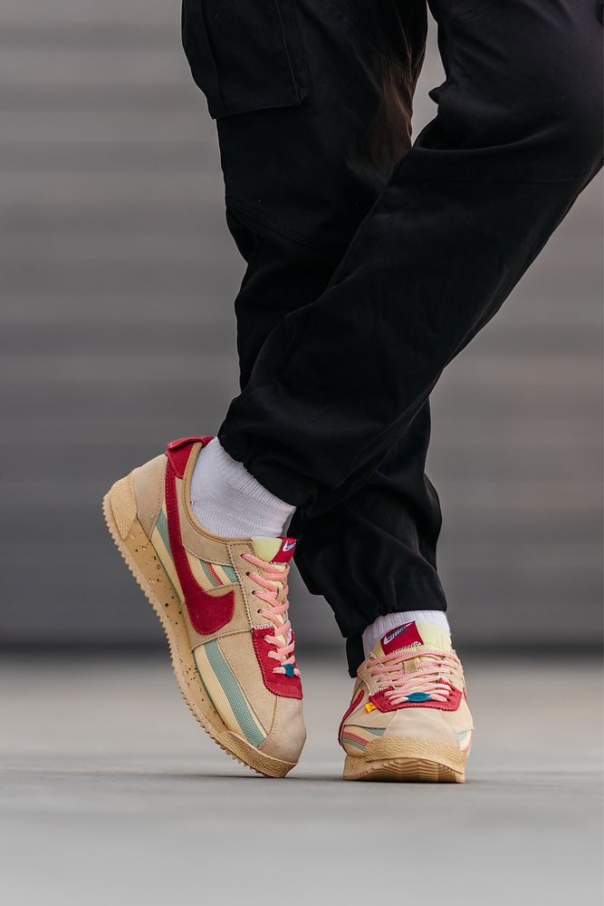 Кросівки жіночі Nike Cortez x Union L.A Beige Red 36-45