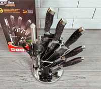 Набір ножів із ножицями на підставці професійні ножі