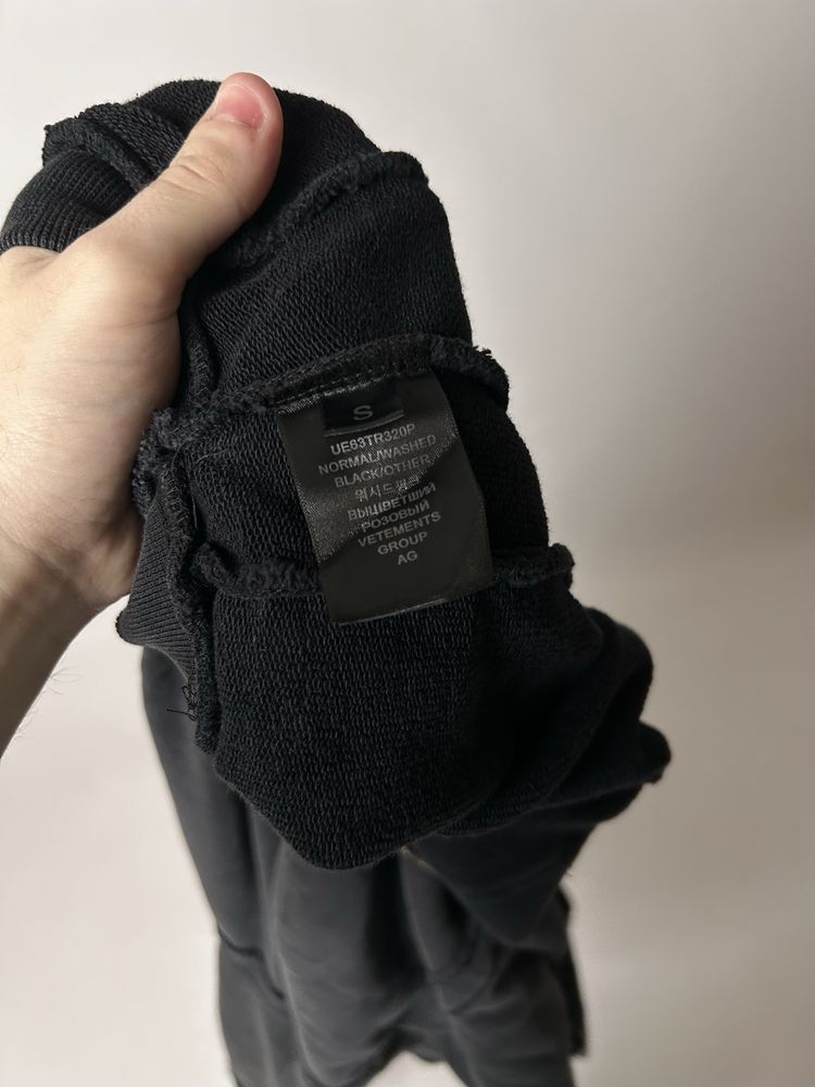 Зип худи vetements deconstructed limited zip up ветмо ветементс