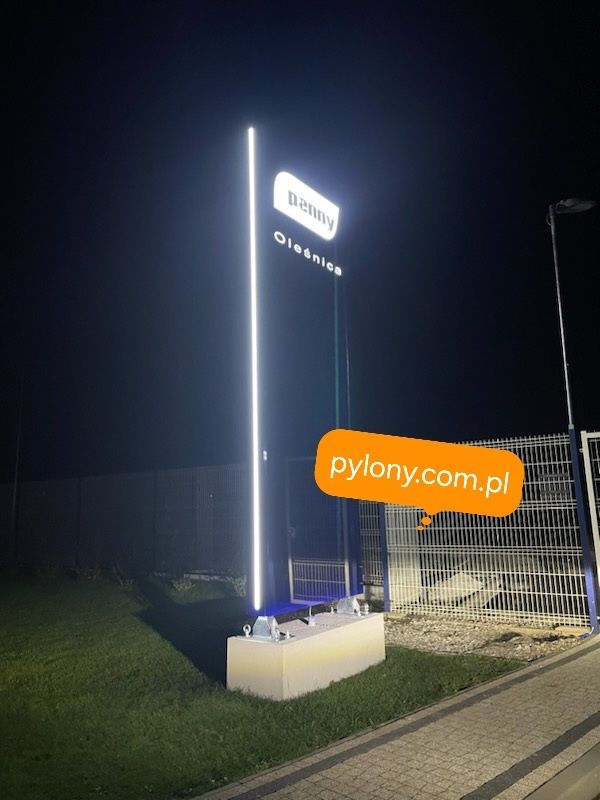 Pylon reklamowy LED baner Producent