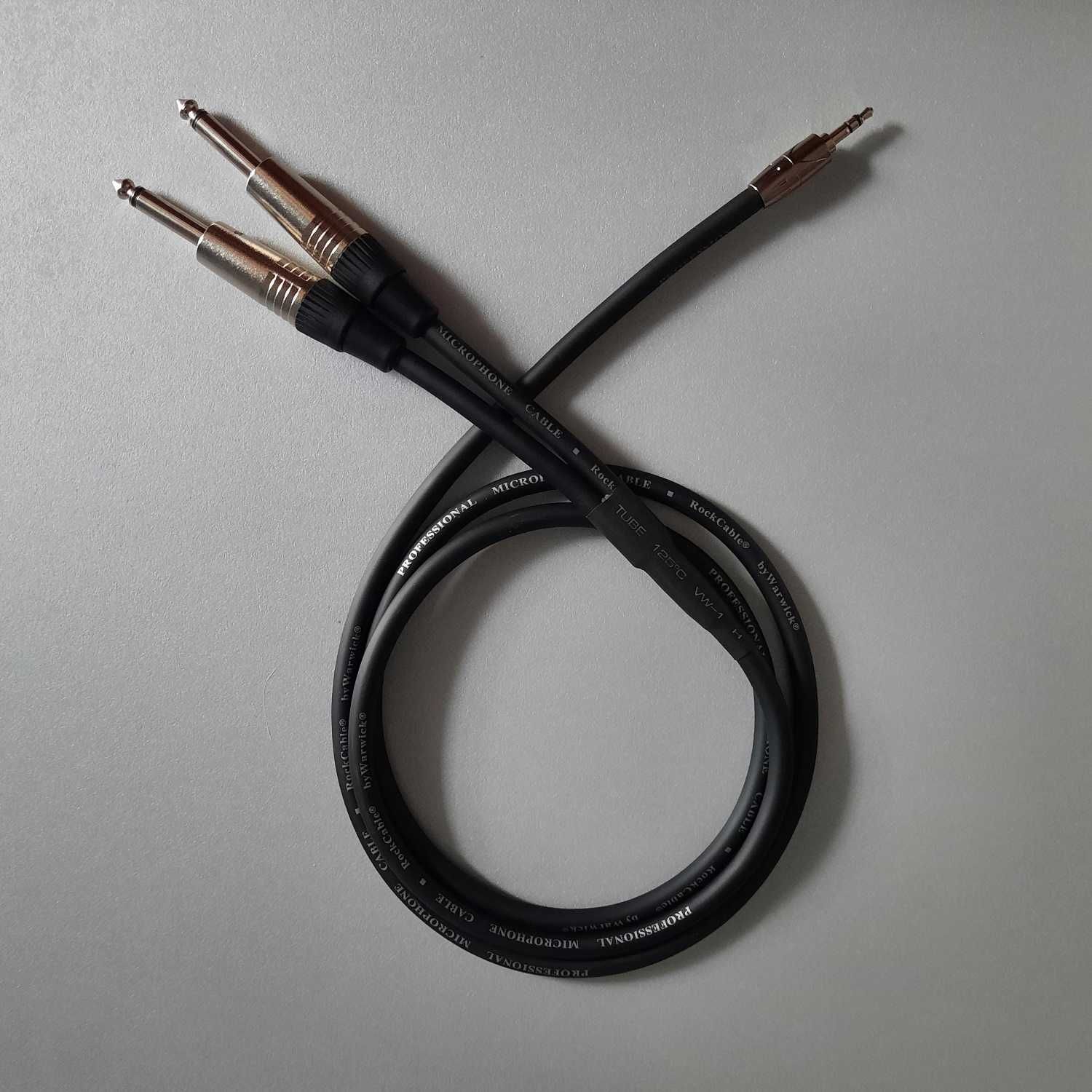 Y-кабель 1/8" TRS Jack - 2x1/4" TS Jack 3м НОВИЙ