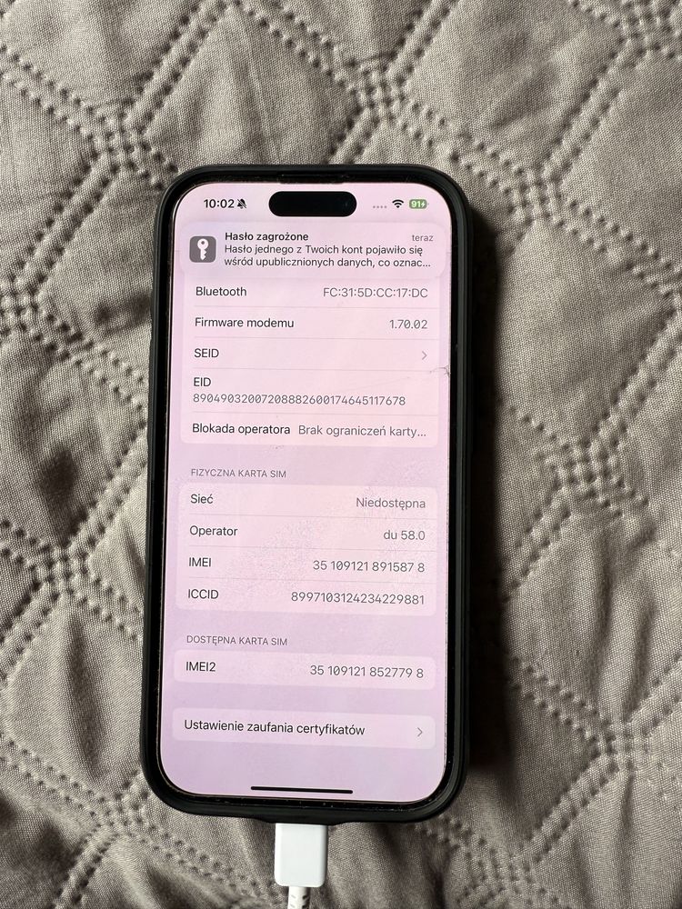 Iphone 15 pro gwarancja