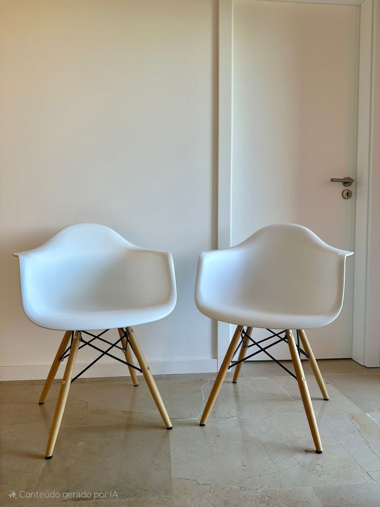2 Cadeiras Bridge estilo Eames Vitra