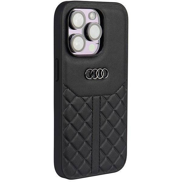 Etui Audi Genuine Leather do iPhone 14 Pro, Czarne