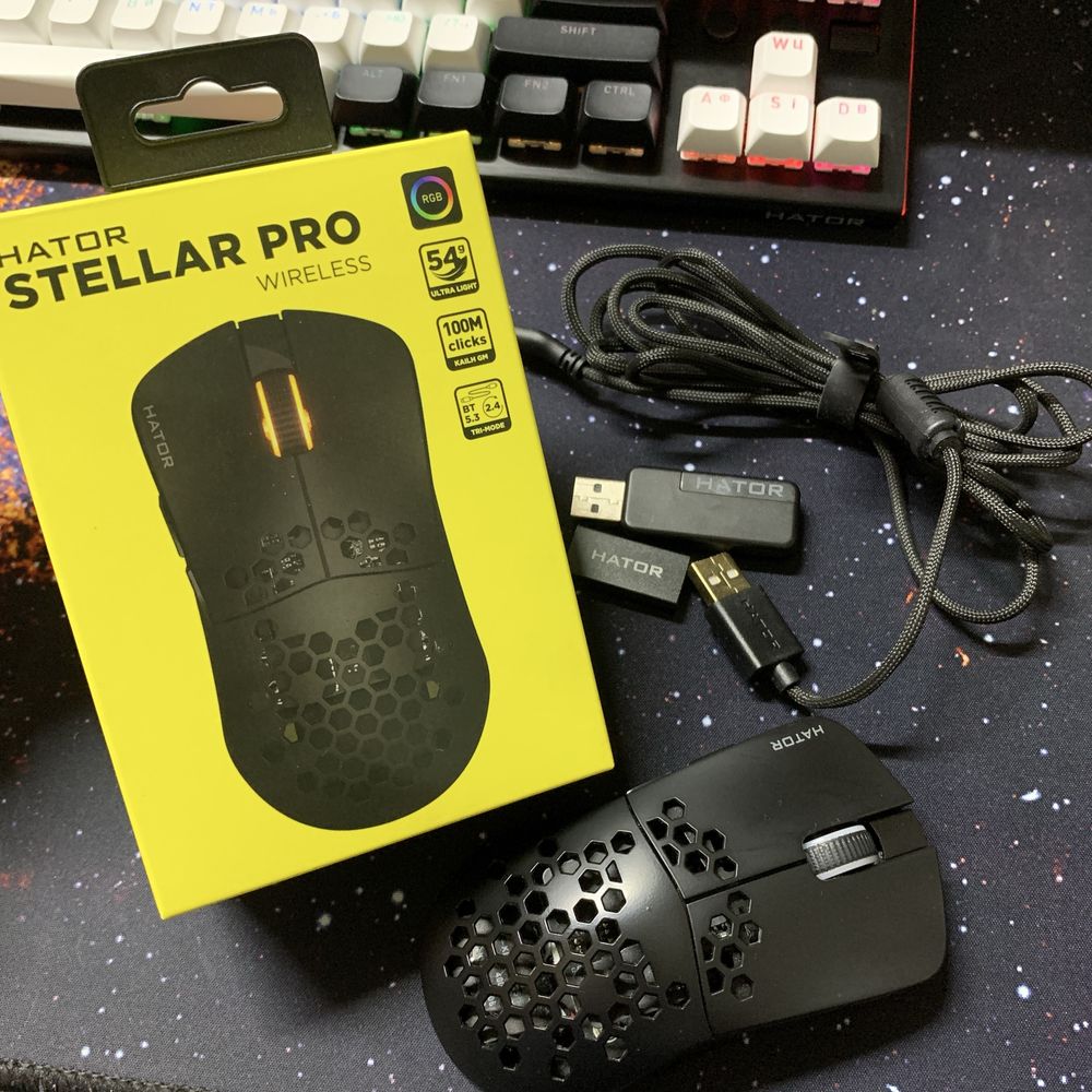 Клавіатура Hator Gravity TKL и мишка Hator Stellar Pro Wireless
