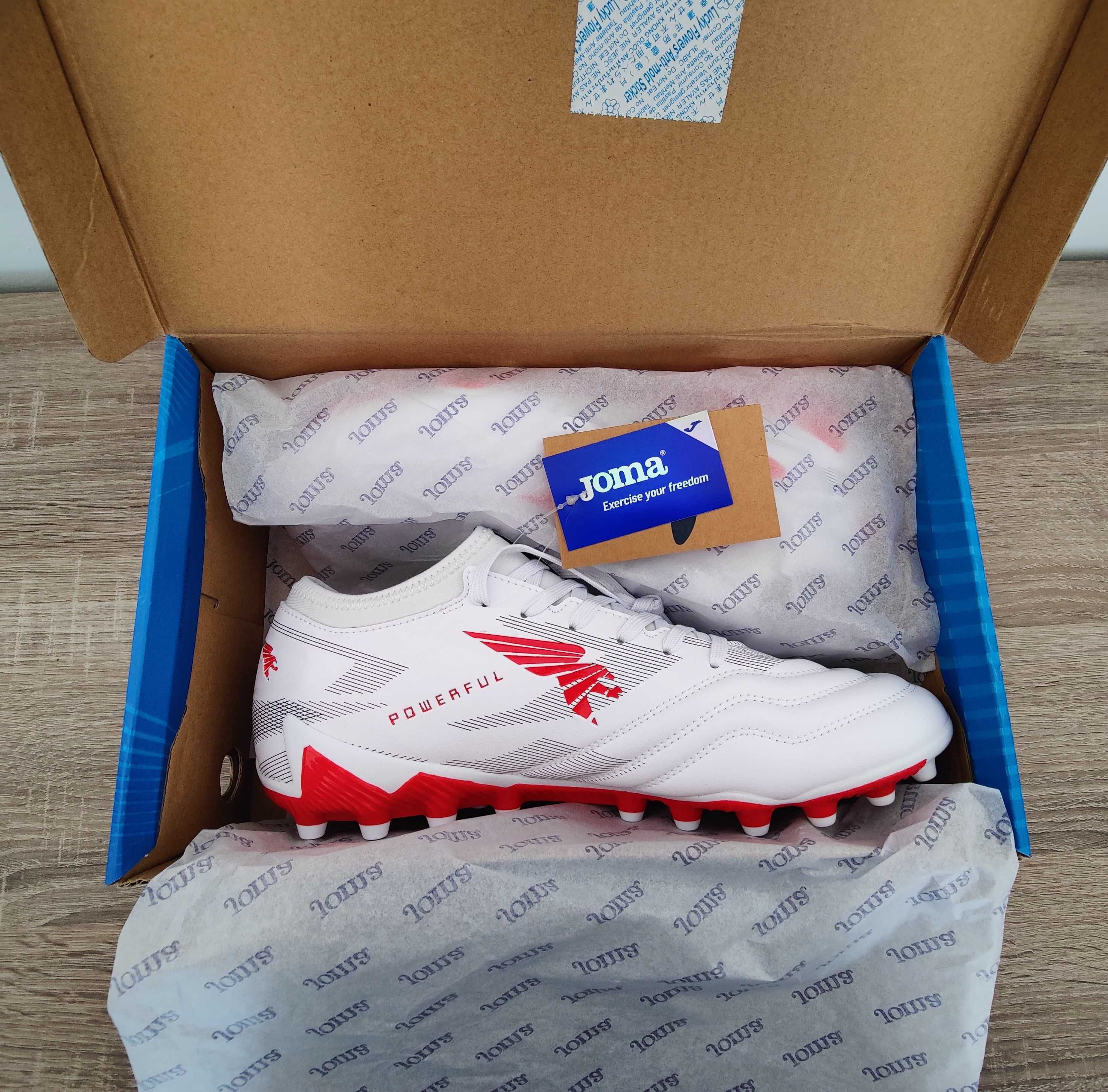 Chuteiras Joma Powerful Ag Branco "NOVAS"