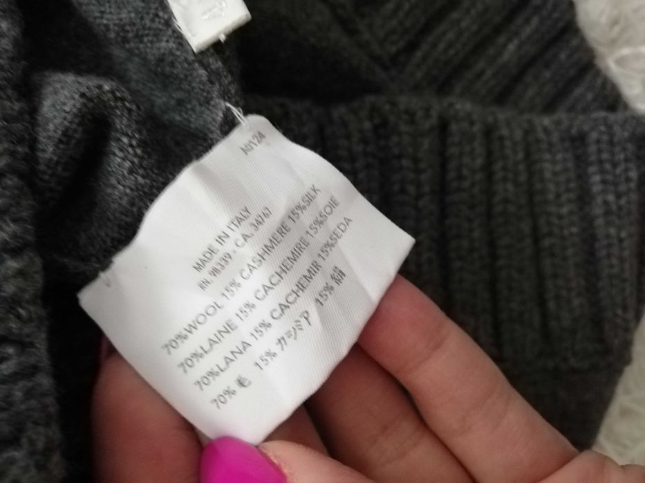 bezrękawnik Miu Miu S M 36 38 golf Miu Miu wełna kaszmir jedwab