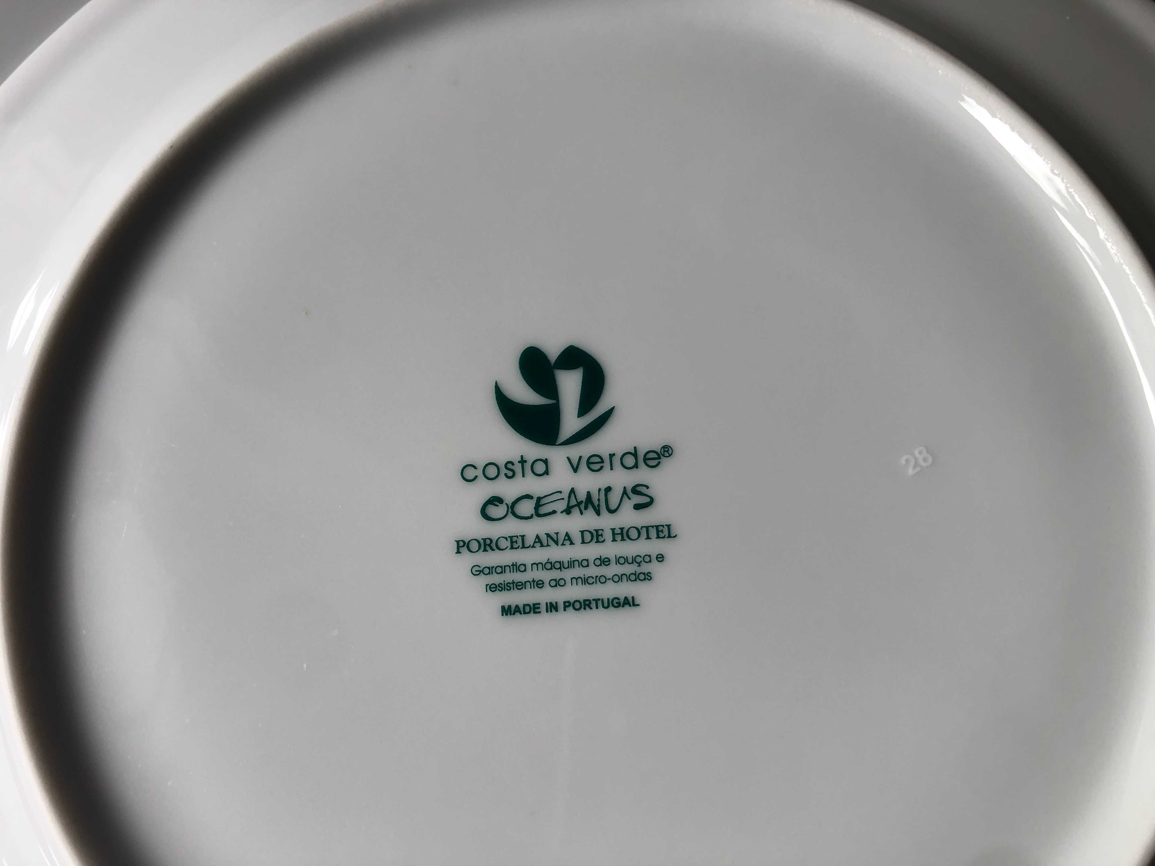 Serviço chá e café porcelana Costa Verde