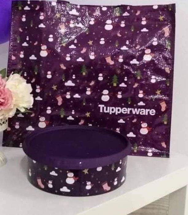 Caixa das Bolachas 2.4L + Saco Grande Tupperware