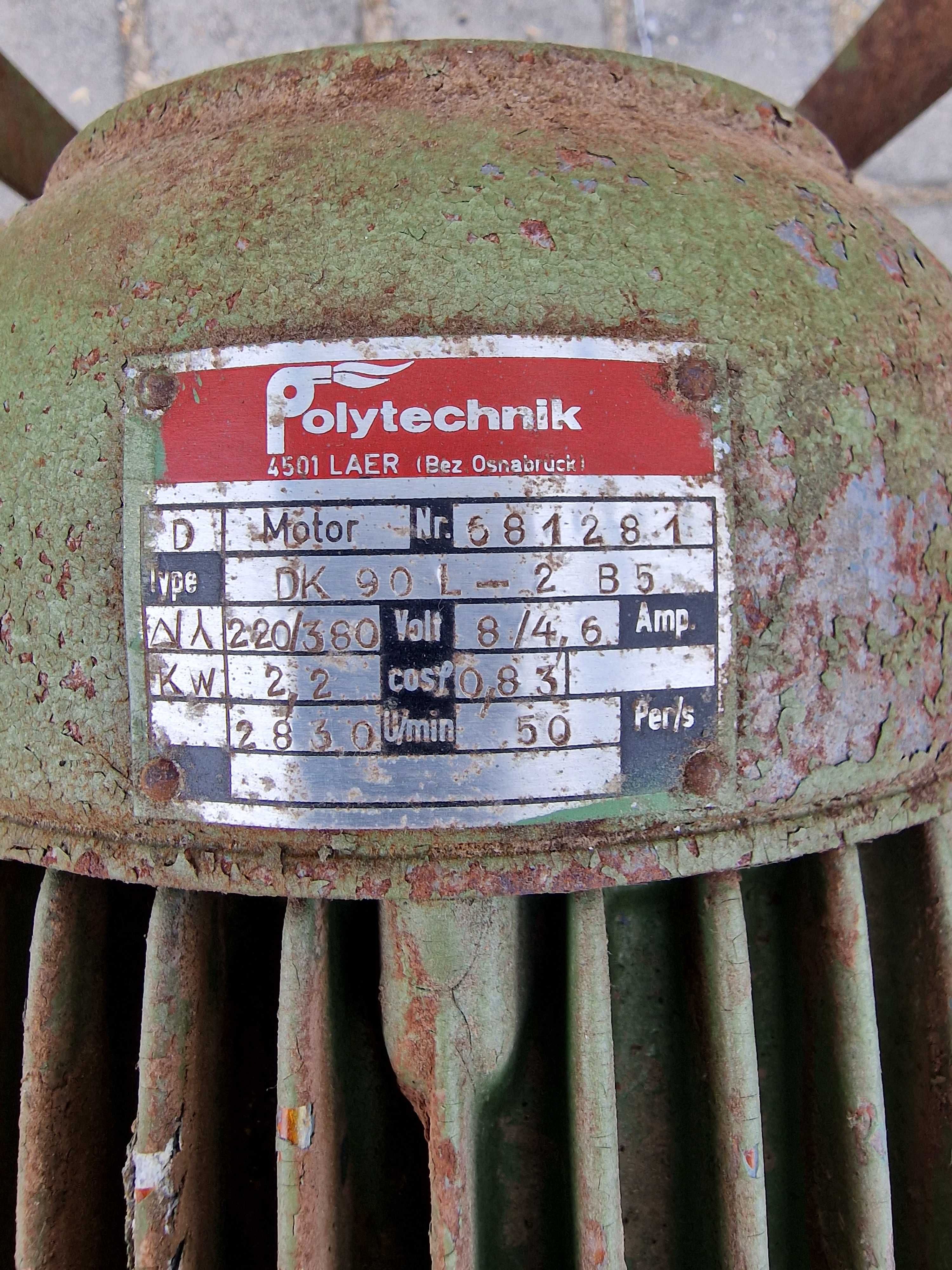 Wentylator Hocker Polytechnik 2,2kw odciąg do trocin Schuko Nestro