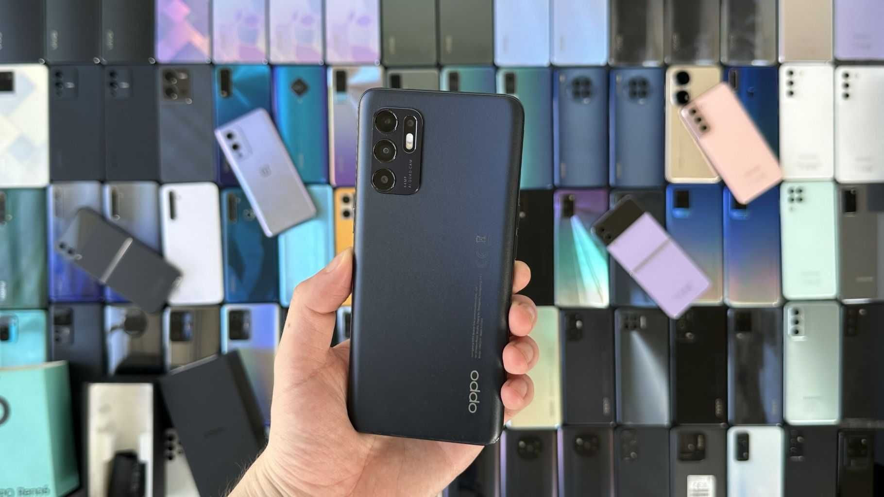 Оплата частинами 0% Oppo Reno6 8/128GB Stellar Black/Black Гарантія