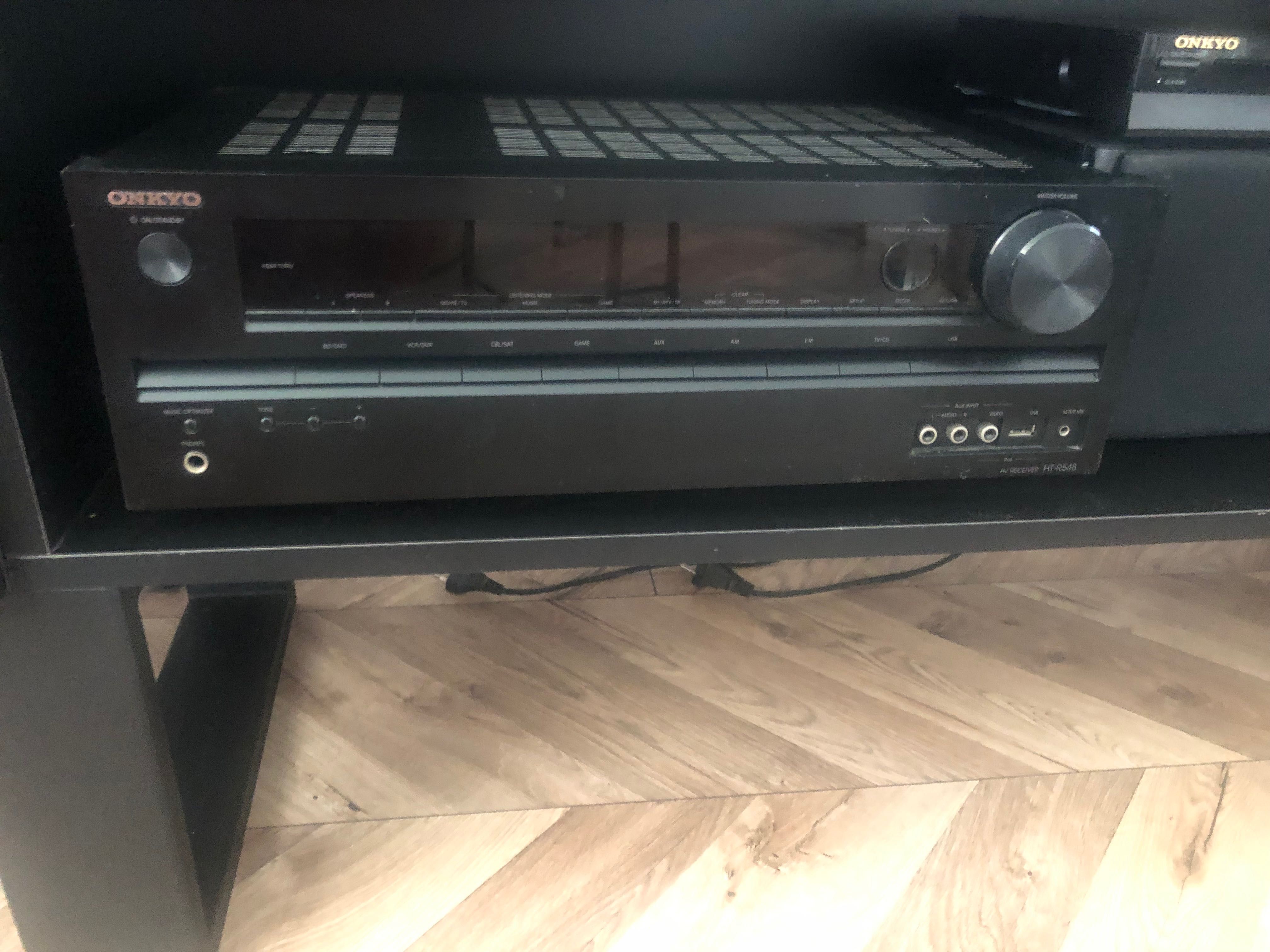 onkyo ht r548 kolumny subwoofer amplituner zestaw kina domowego