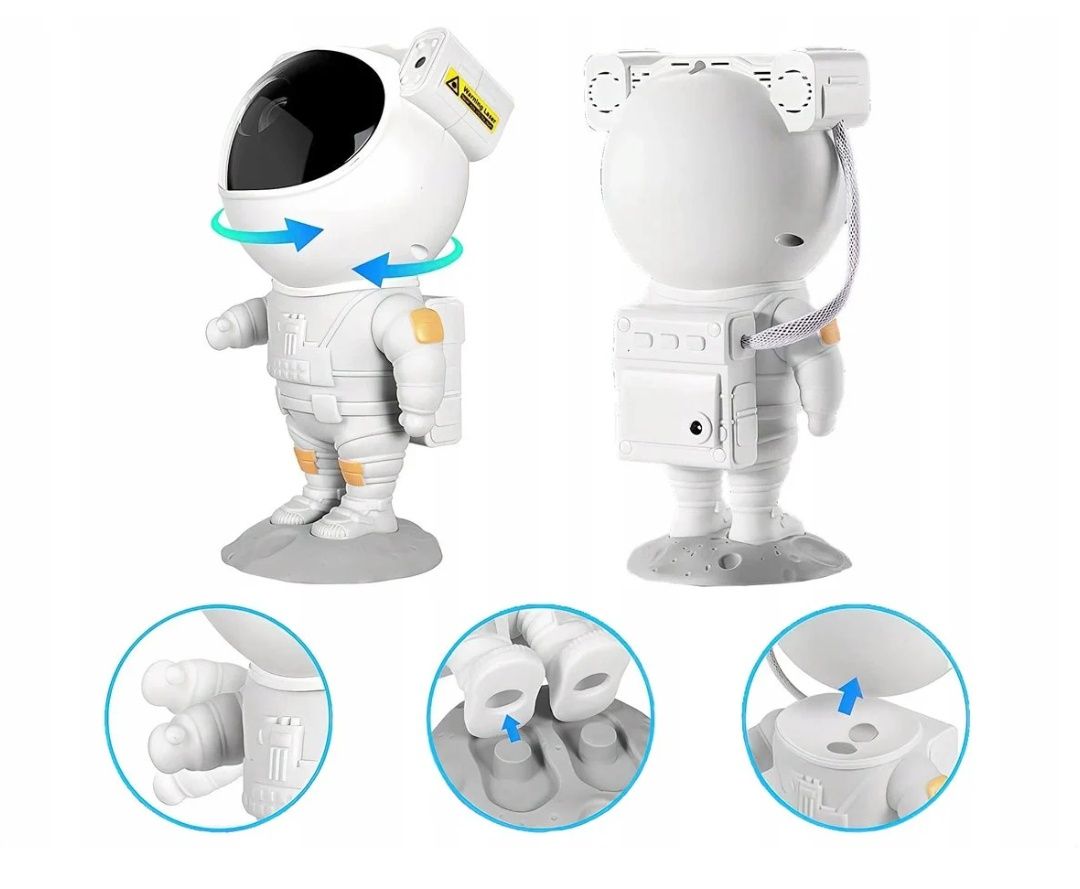 Projektor kosmonauta z pilotem