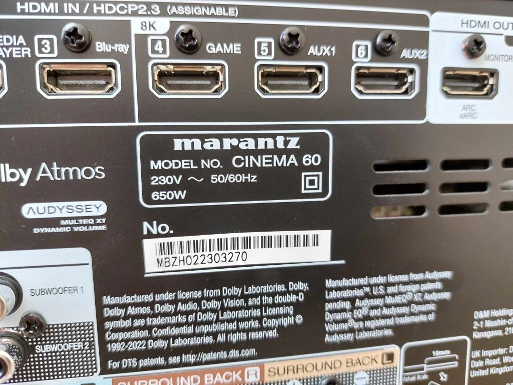 Amplituner Marantz Cinema 60 Gwarancja