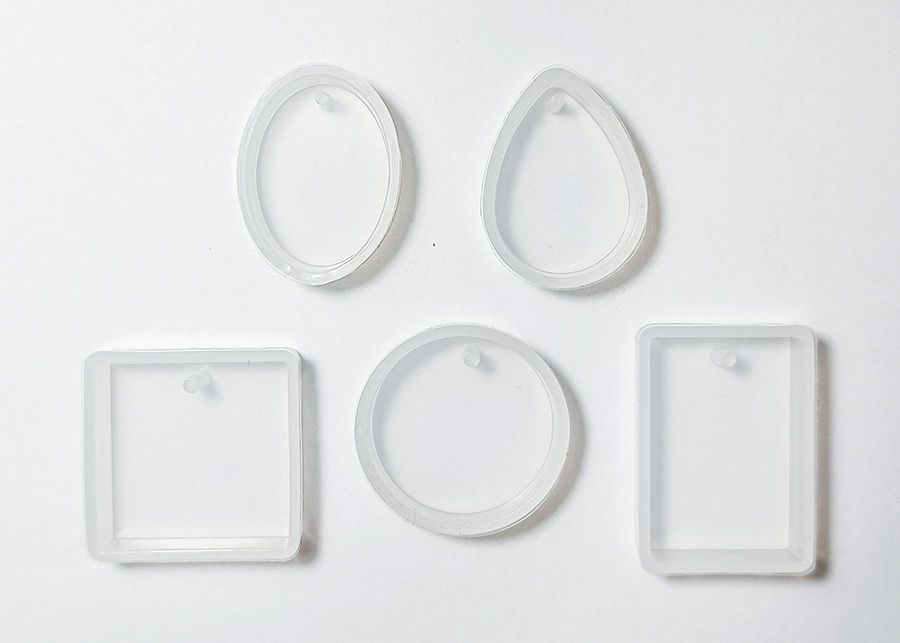 Молд, формочка для эпоксидки, для эпоксидной смолы - набор 5шт