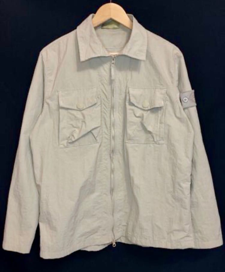 Koszula Stone Island ghost resin cotton zip overshirt (size M)